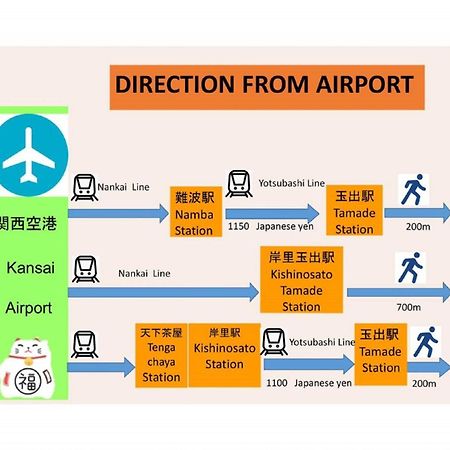 玉出202 Wifi付 玉出駅から徒歩2分 地下鉄難波迄8分 Apartman Oszaka Kültér fotó